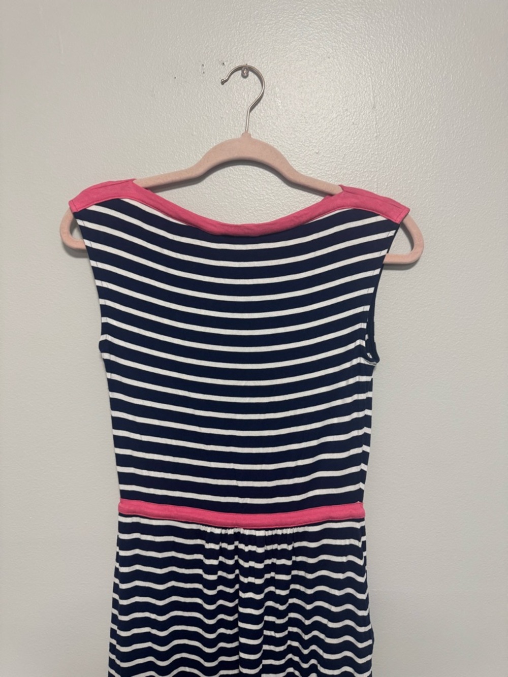 Boden Eleanor Print Jersey Striped Dress - Picture 6 of 9